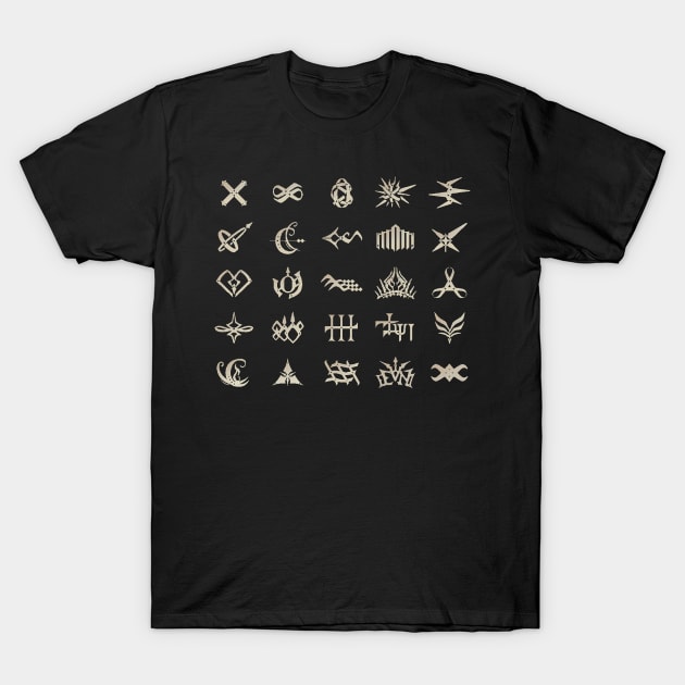 Code Vein Blood Codes T-Shirt by StebopDesigns